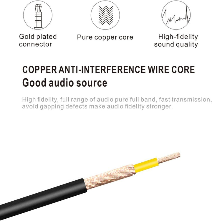 QiCheng & LYS Av camcorder video kabel, 3,5 mm Stecker auf 3 RCA Stecker Stereo Audio Video AUX Kabe