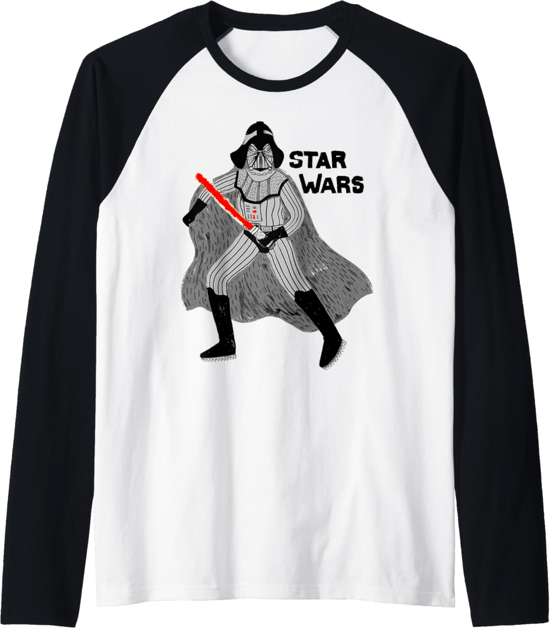 Star Wars Doodle Darth Vader Raglan