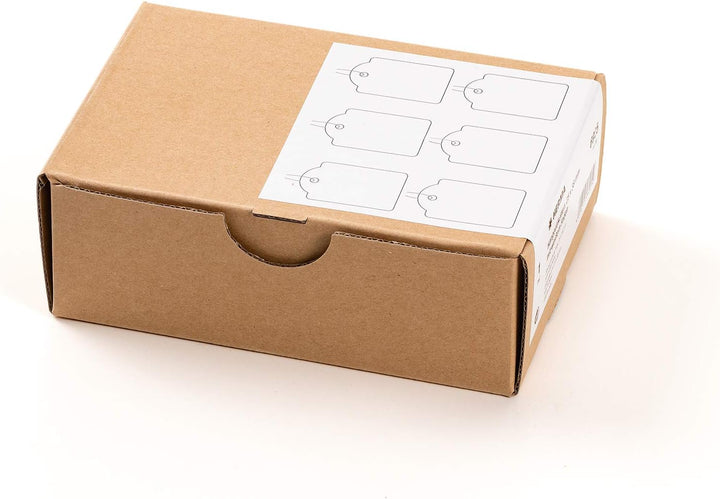 HERMA 6915 Hängeetiketten mit rotem Faden, 1000 Preisschilder, 25 x 38 mm, Fadenlänge ca. 8 cm, gros