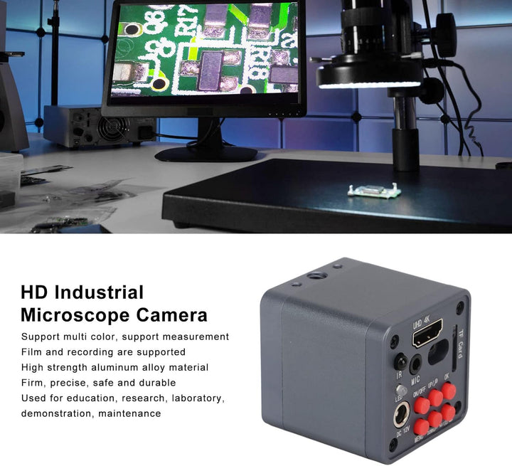 Industrielle Mikroskopkamera, 41MP 4K 2160P 1080P HDMI USB Digitale Videomikroskopkamera mit C-Mount