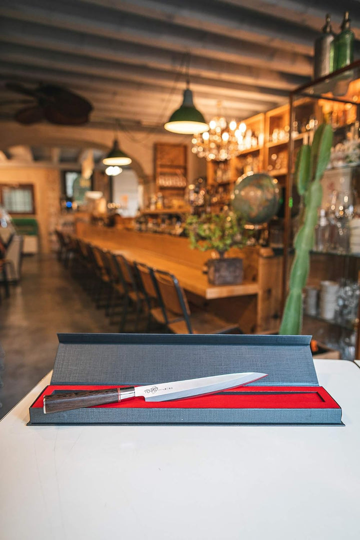 Totiko Japan Knives, professionelles Japanisches Küchenmesser - Sashimi YANAGIBA Sakai Messer mit 24