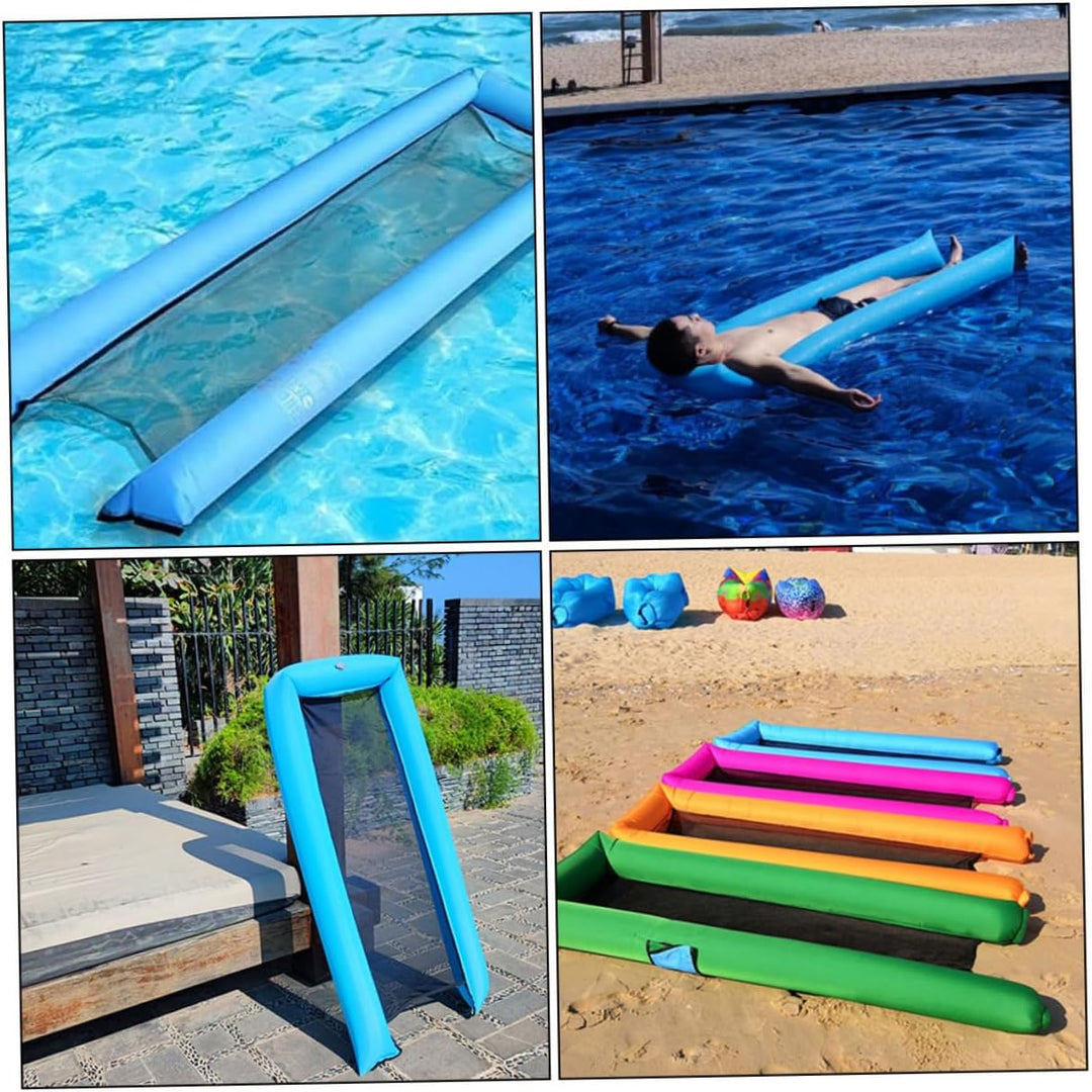 Toddmomy Aufblasbare Schwimmende Liegefläche Wasserhängematte für Pool und Strand Faltbare Luftmatra