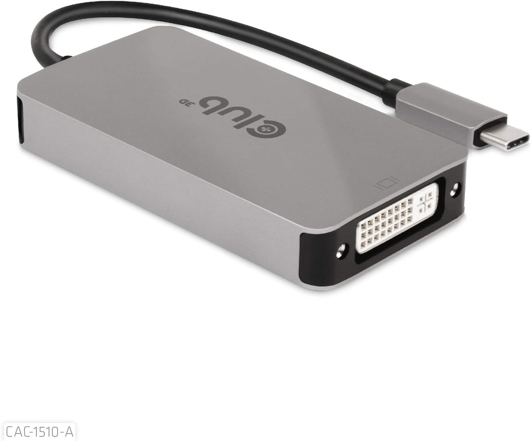 Club 3D 3D Gen1 Type-C auf Dual Link DVI-D HDCP Off Version Aktiver Adapter S/B für Apple Cinema Dis