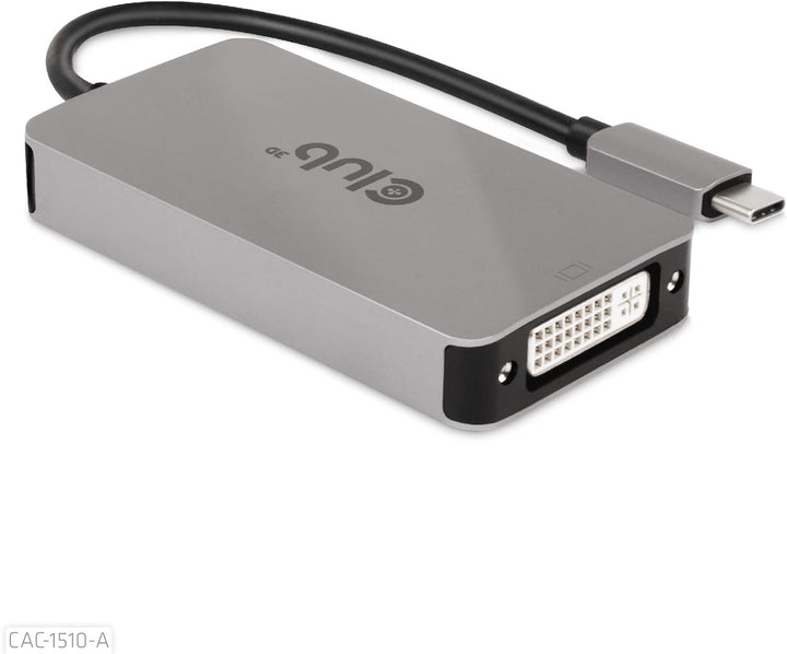 Club 3D 3D Gen1 Type-C auf Dual Link DVI-D HDCP Off Version Aktiver Adapter S/B für Apple Cinema Dis