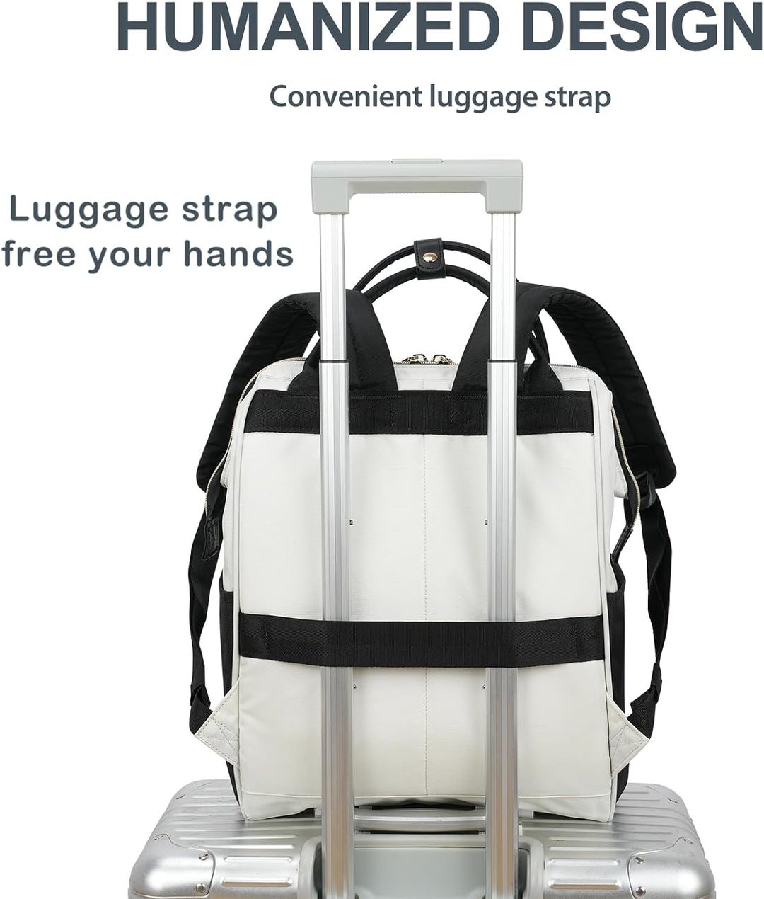 KROSER Laptop-Rucksack Damen 17 Zoll Business Reiserucksack Wasserdicht mit Hartgeschältem Sicherhei