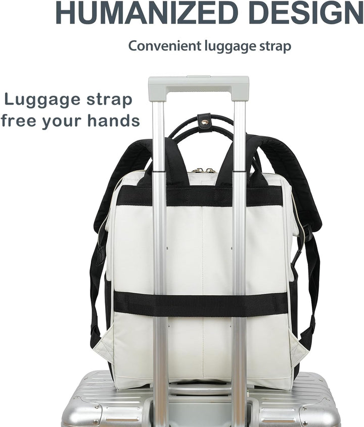 KROSER Laptop-Rucksack Damen 17 Zoll Business Reiserucksack Wasserdicht mit Hartgeschältem Sicherhei