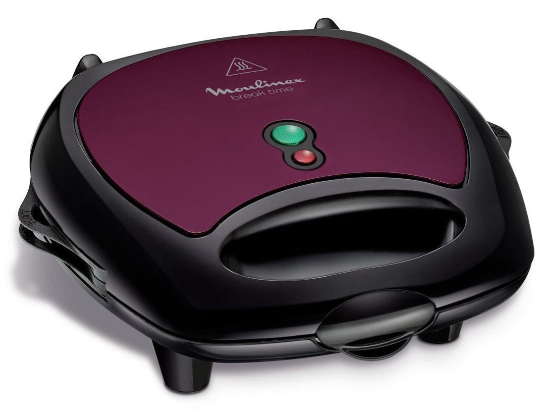Moulinex Breaktime Gaufrier Pancakes Violet Noir 700W SJ616A12
