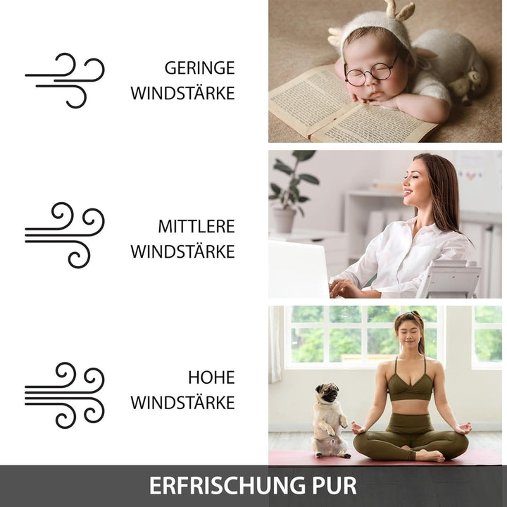 Syntrox Luftkühler mit Wasser Chilly | Verdunstungskühler | Luftbefeuchter, Multifunktions-Ventilato