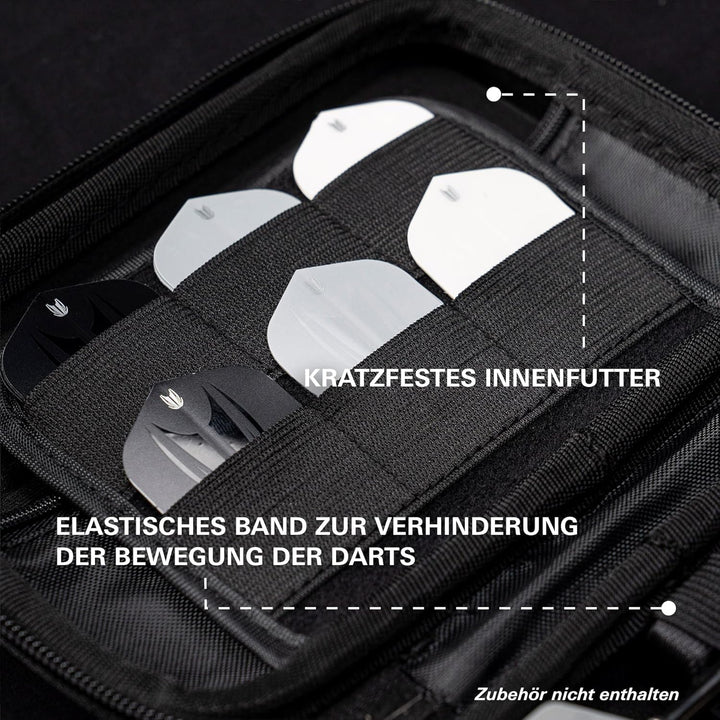 Target Darts Raymond Van Barneveld Ghost Series XL Takoma Wallet Regular – Dartkoffer schwarz/weiss