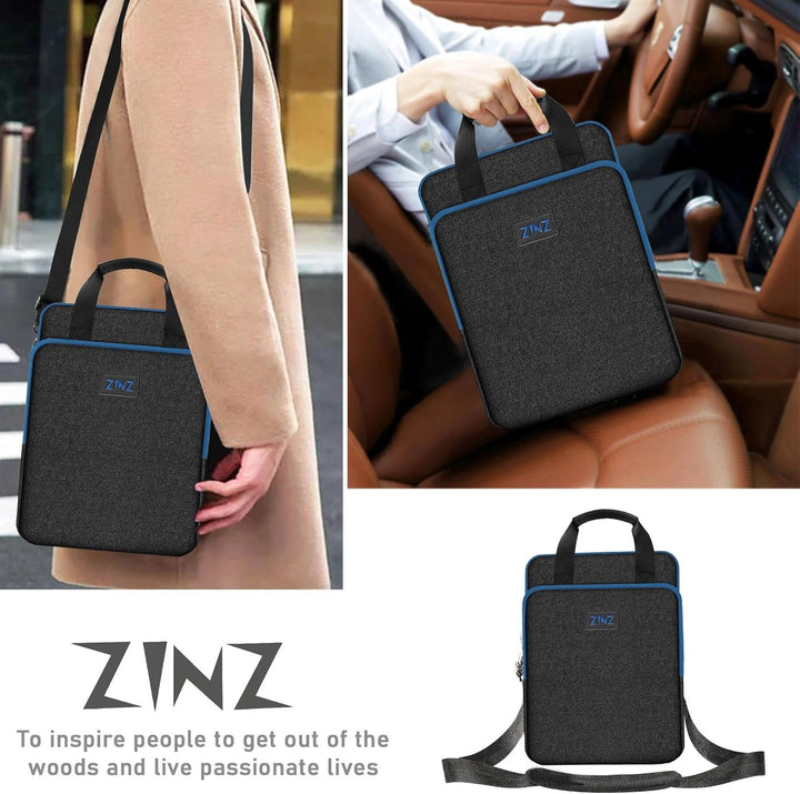 ZINZ Schlanke und erweiterbare Tasche 12,9 13" Reise-Laptop-Schultertasche für MacBook Air/Pro 13" M