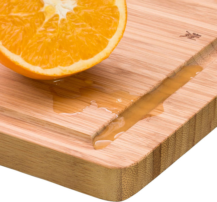 WMF Schneidebrett Bambus natur, 38 x 25 x 1,9 cm, Bambus Brett, Holzbrett rechteckig - Tranchierbret