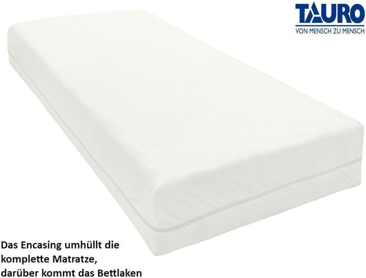 Matratzenbezug Encasing 160 x 200 cm Milbenkotdicht rundum Höhe 20 cm Zertifiziert TAURO (24604) 160