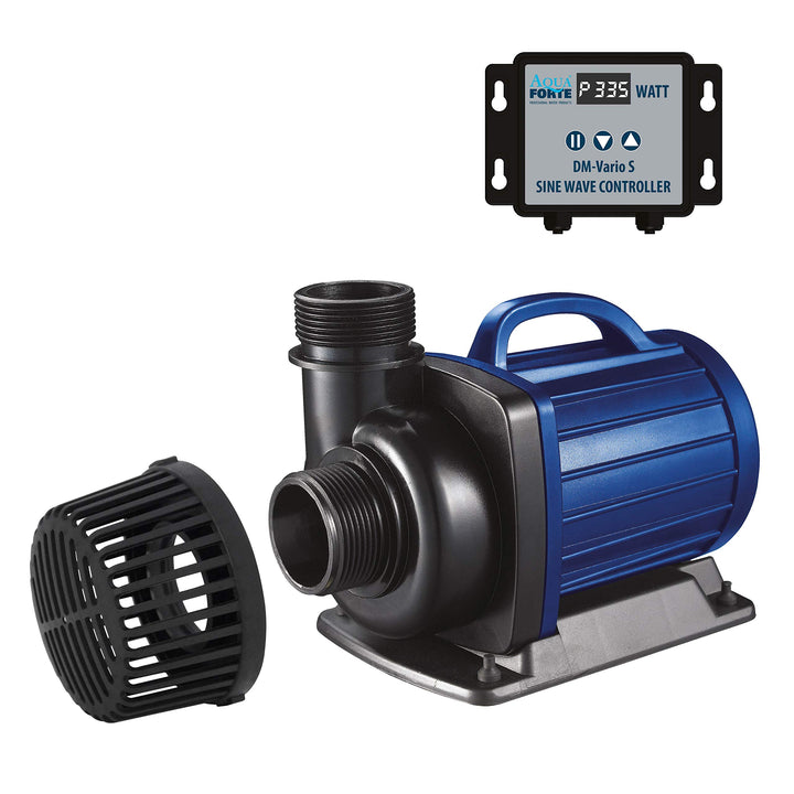 AquaForte Filter-/Teichpumpe DM-30.000 Vario S, 115-335W, Förderhöhe 9,5m, regelbar mit externem Con