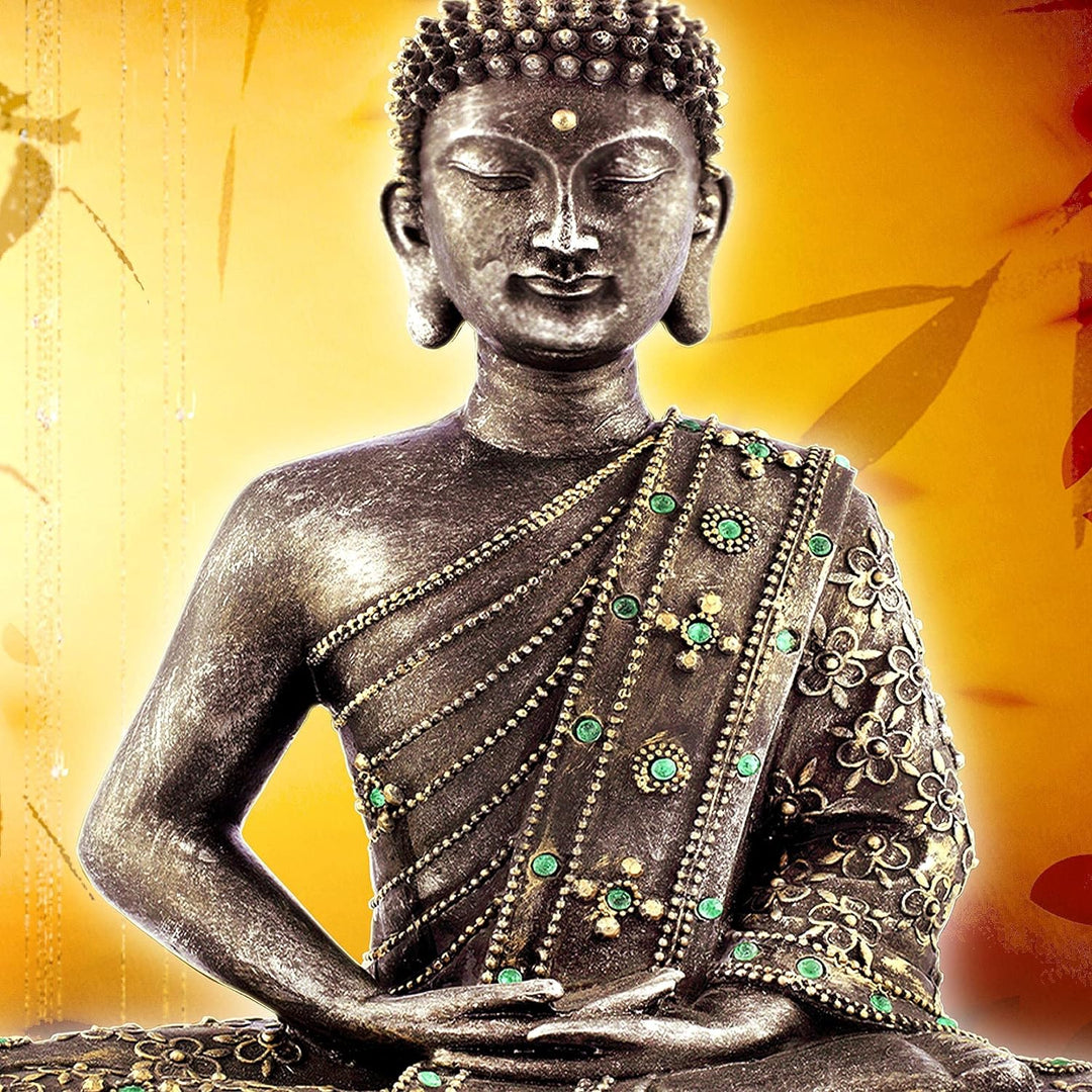 Runa Art Wandbilder Buddha 5 Teilig Bild auf Vlies Leinwand Deko Wohnzimmer Schlafzimmer Relax zen O