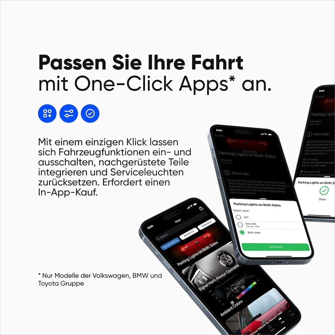 OBDeleven Pro Edition: Professionelles OBD2-Diagnose-Scan-Werkzeug der nächsten Generation zum Fehle