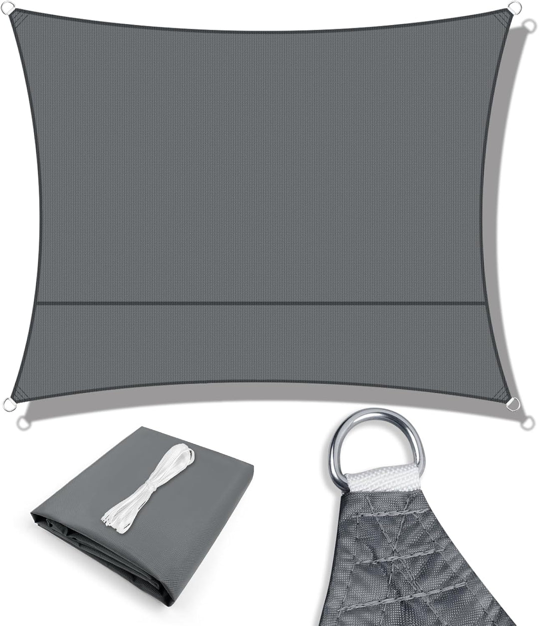 LOVE STORY Sonnensegel Wasserdicht 2.5x4m Rechteckig, Oxford SunSegel Wasserabweisend Sonnenschutz,
