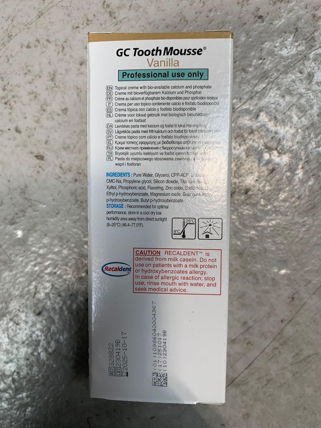 2x GC Tooth Mousse Zahnpasta 35ml Tube Vanille (2x 35ml)