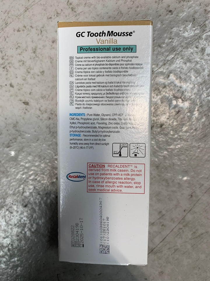 2x GC Tooth Mousse Zahnpasta 35ml Tube Vanille (2x 35ml)