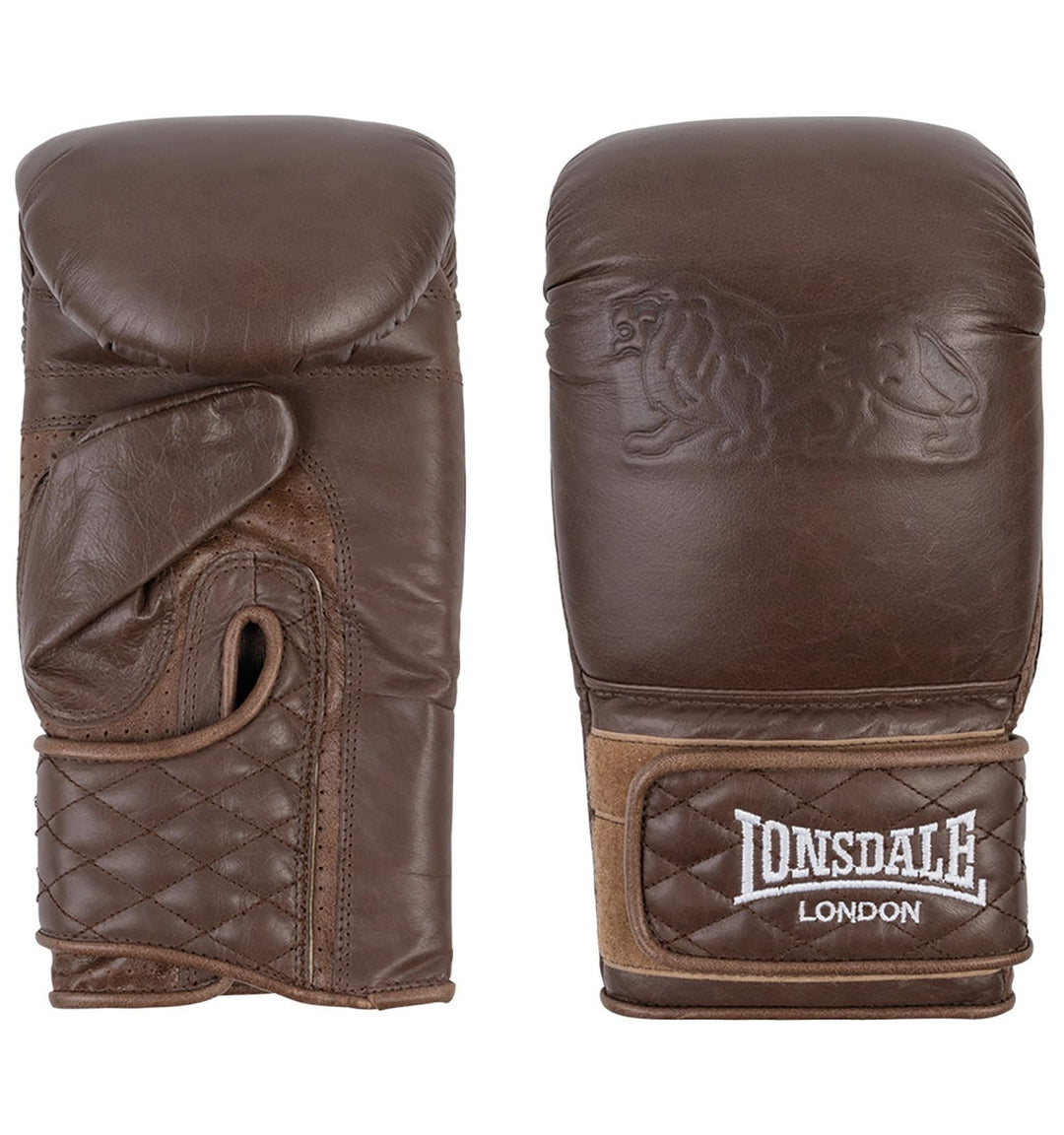Lonsdale Boxsackhandschuhe aus Leder Vintage Bag Gloves Vintage Brown S/M, Vintage Brown S/M