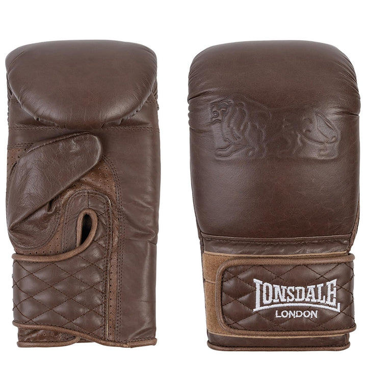 Lonsdale Boxsackhandschuhe aus Leder Vintage Bag Gloves Vintage Brown S/M, Vintage Brown S/M