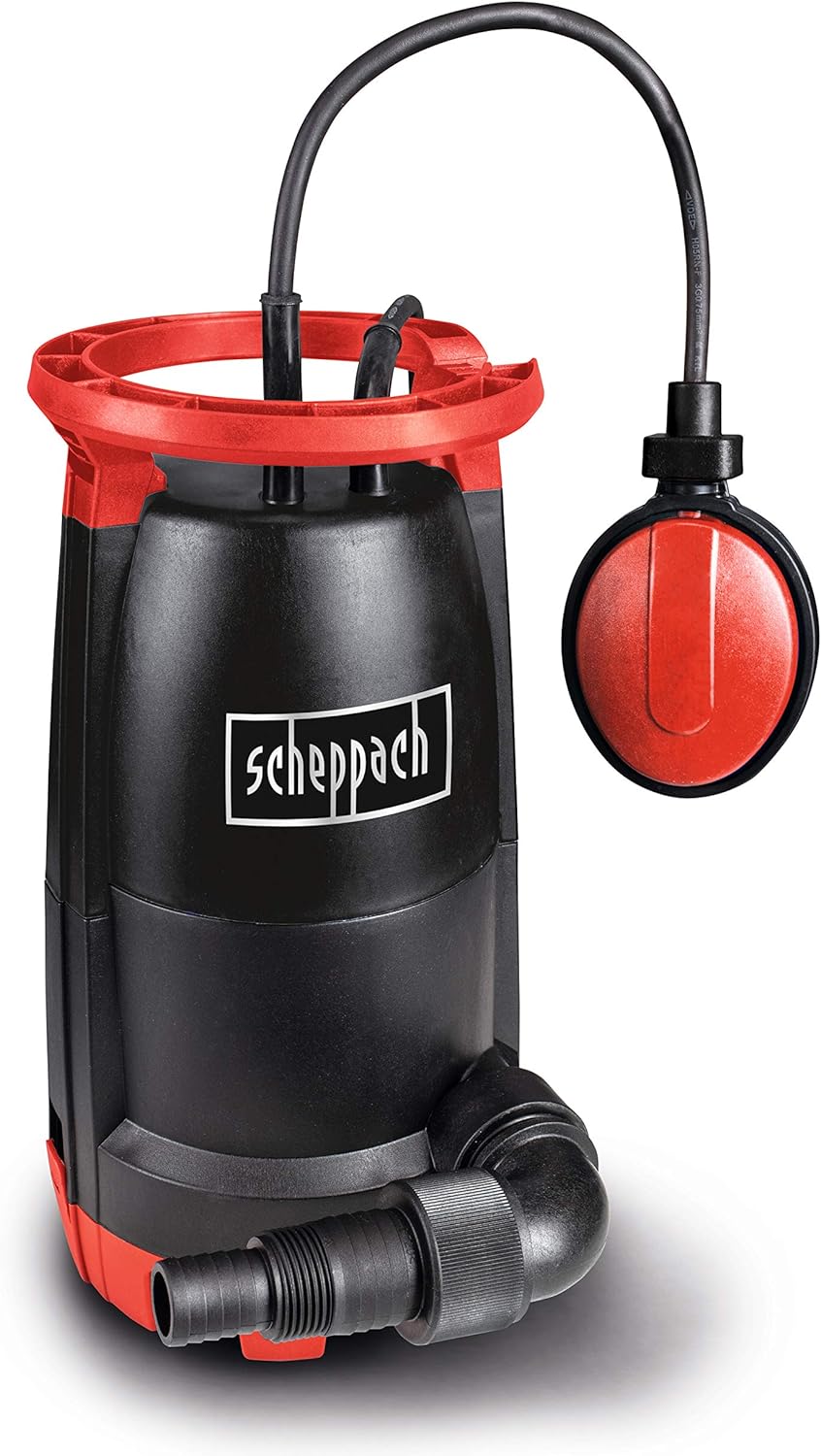 Scheppach Kombitauchpumpe SWP750 | 750W Leistung | 20000 l/h Fördermenge | 8,5m Förderhöhe | 1¼“-Ans