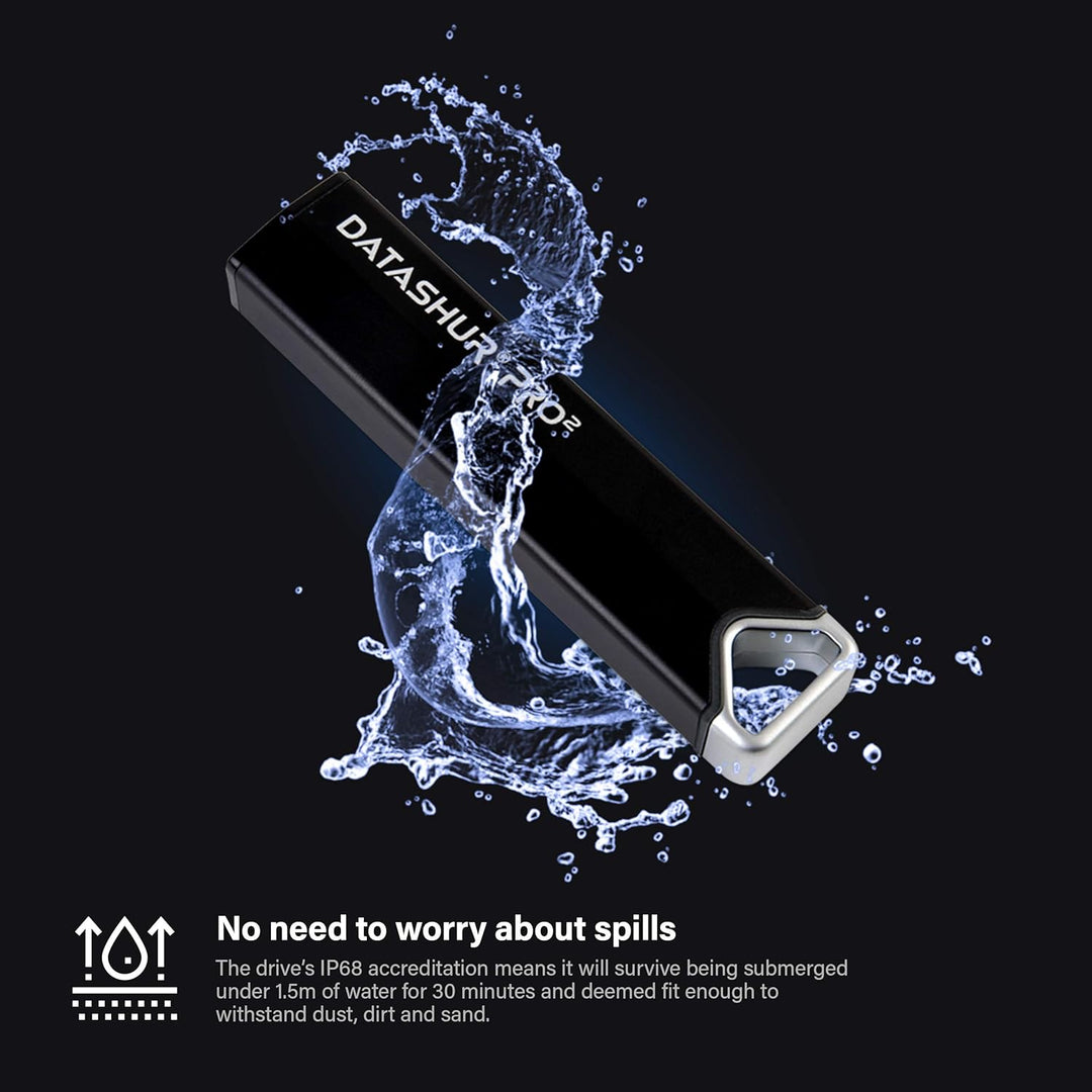 iStorage datAshur PRO2 8 GB | Sicheres Flash-Laufwerk | Zertifiziert nach FIPS 140-2 Level 3 | Passw