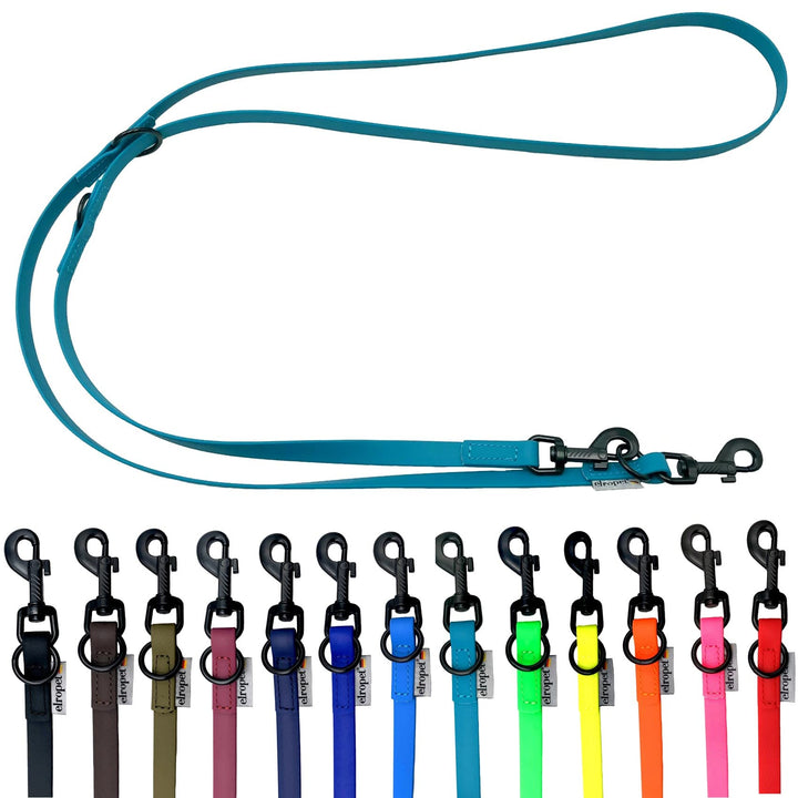 Biothane Hundeleine schwarzer Haken verstellbar für kleine Hunde/grosse Hunde 2m / 2,40m / 2,80m / 3