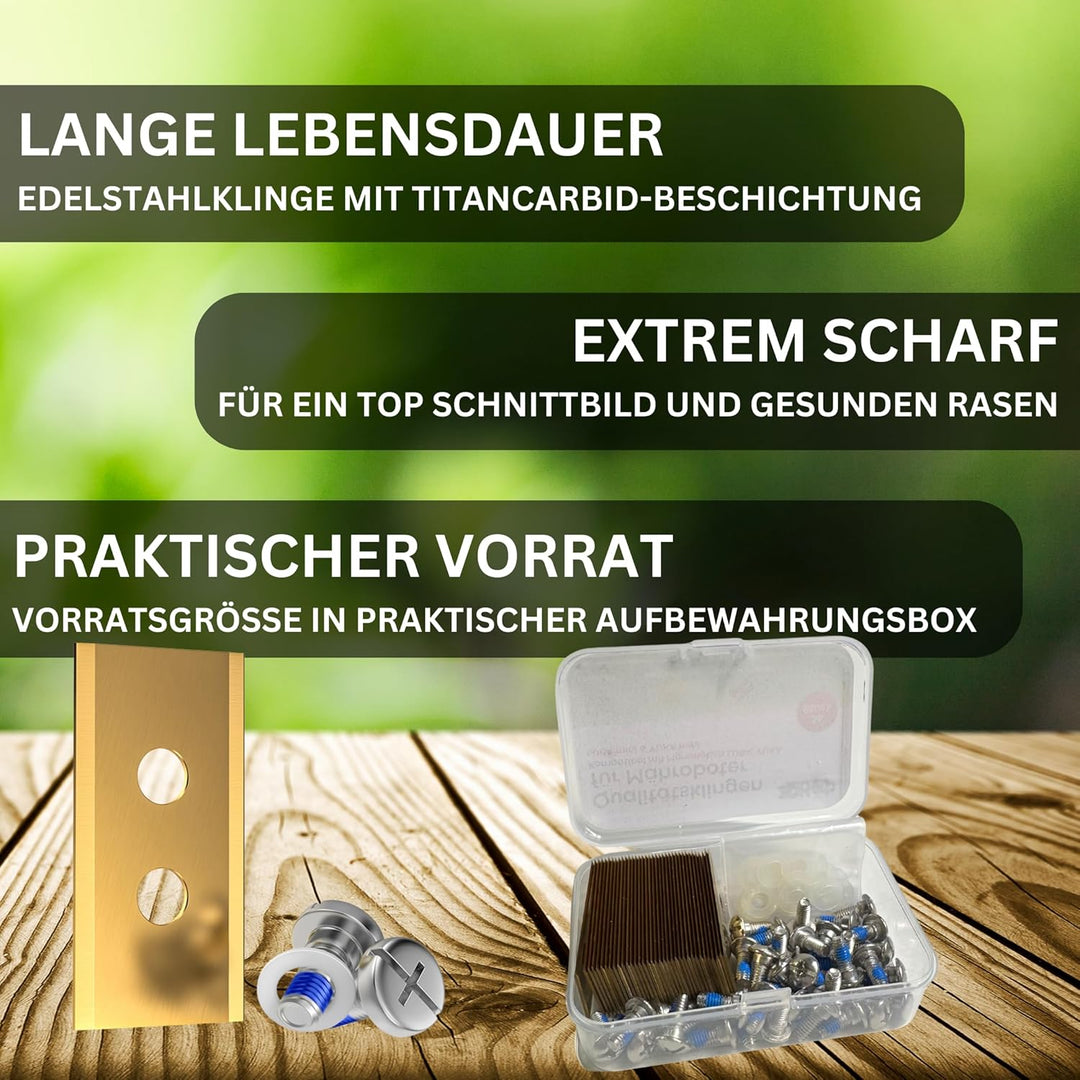 36 x Hochwertige Ersatzmesser kompatibel mit Mammotion LUBA, LUBA 2, YUKA, LUBA Mini & YUKA Mini - 0