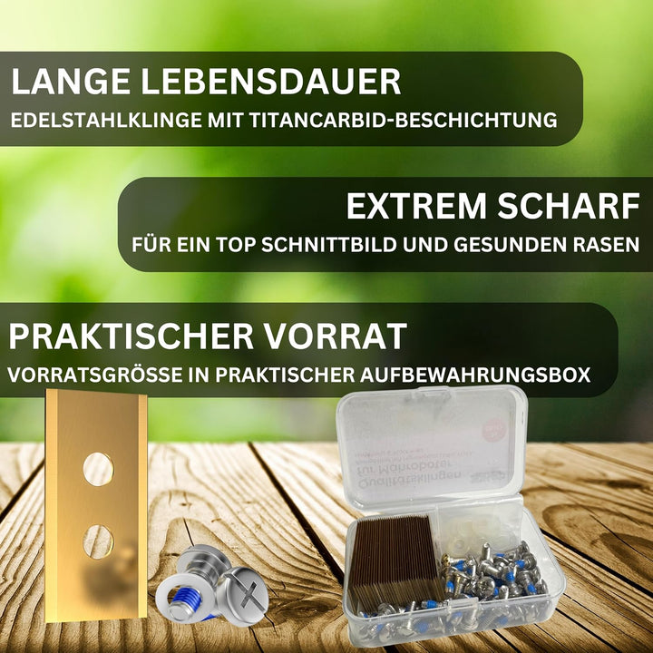 36 x Hochwertige Ersatzmesser kompatibel mit Mammotion LUBA, LUBA 2, YUKA, LUBA Mini & YUKA Mini - 0