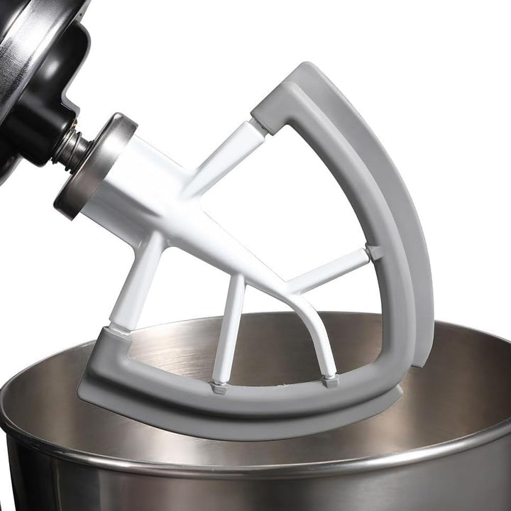 4,5/5 Quart Flex Edge Schlägel, kompatibel mit KitchenAid Kippkopf-Standmixer, Ganzmetallklinge mit