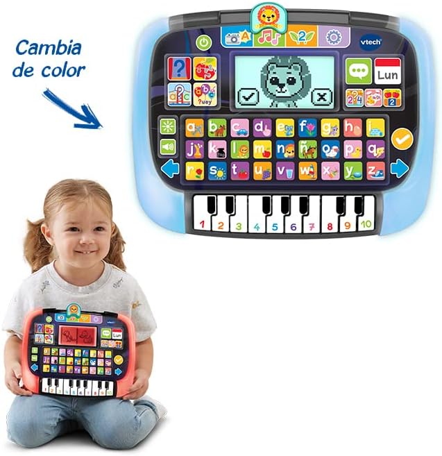 Vtech Lerntafel mit Klavier für Kinder, Multi-App, interaktives Spielzeug für Kinder + 2 Jahre, ESP-