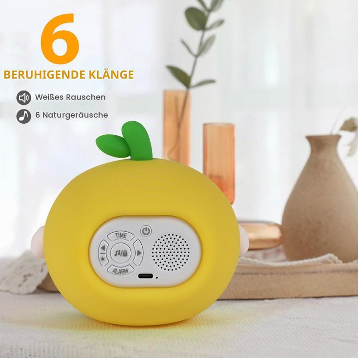 HOTUT Kinder Lichtwecker,Schlaftrainer Kinder mit Nachtlichtern,6 White Noise Kinderwecker,Digitaler