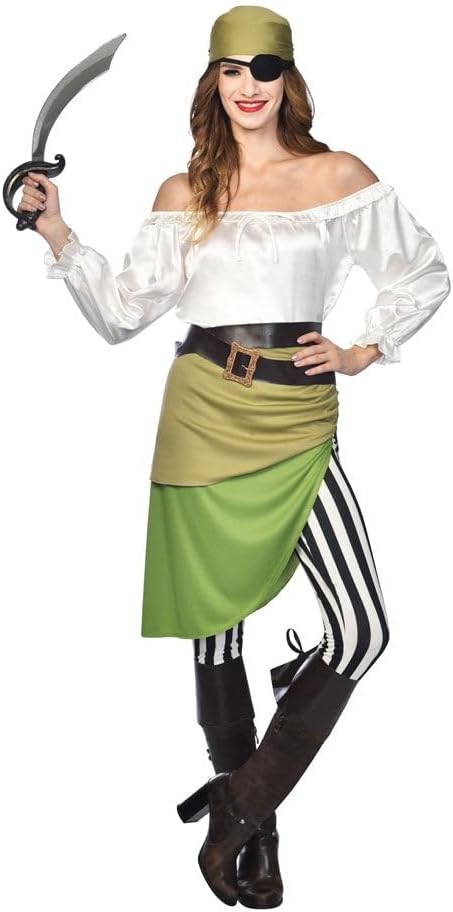 amscan Deluxe Schiffskamerad Kostüm für Erwachsene Damen 10-12, 10-12