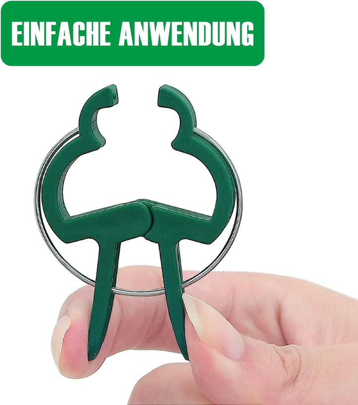 96 Stück Pflanzenclips für Tomaten, Gurken, Kletterrosen und andere Rankpflanzen, Stabile Hochwertig