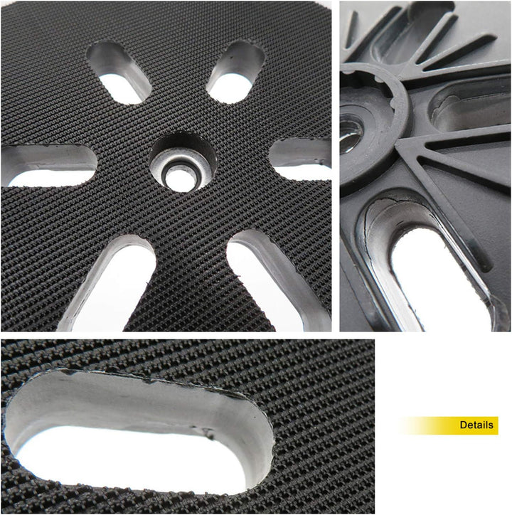 SHEAWA Schleifunterlage mit Klettverschluss, 6 Löchern, 150 mm
