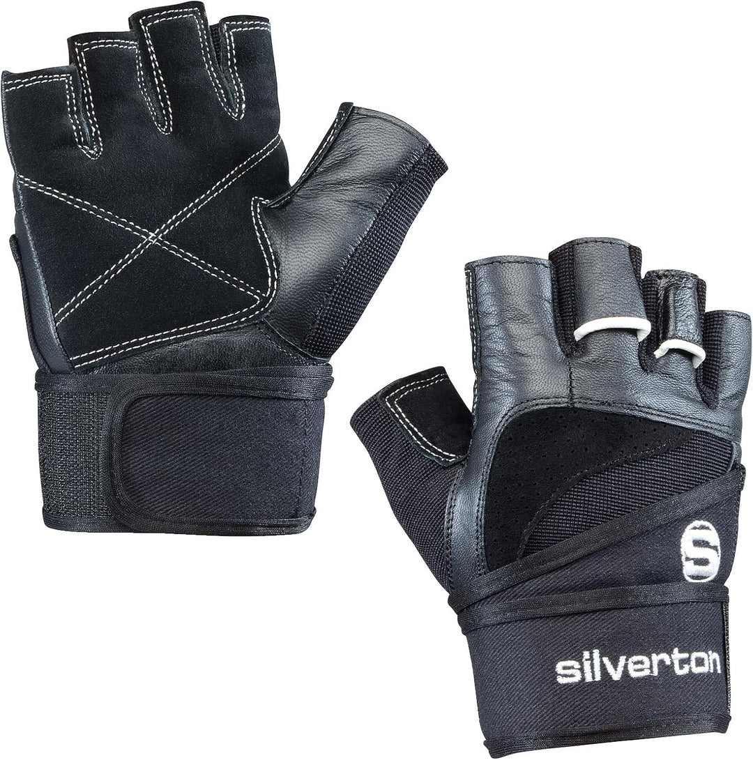 silverton Power Fitness Handschuhe mit Handgelenkumwicklung | Verstellbarer Druck für optimale Stabi