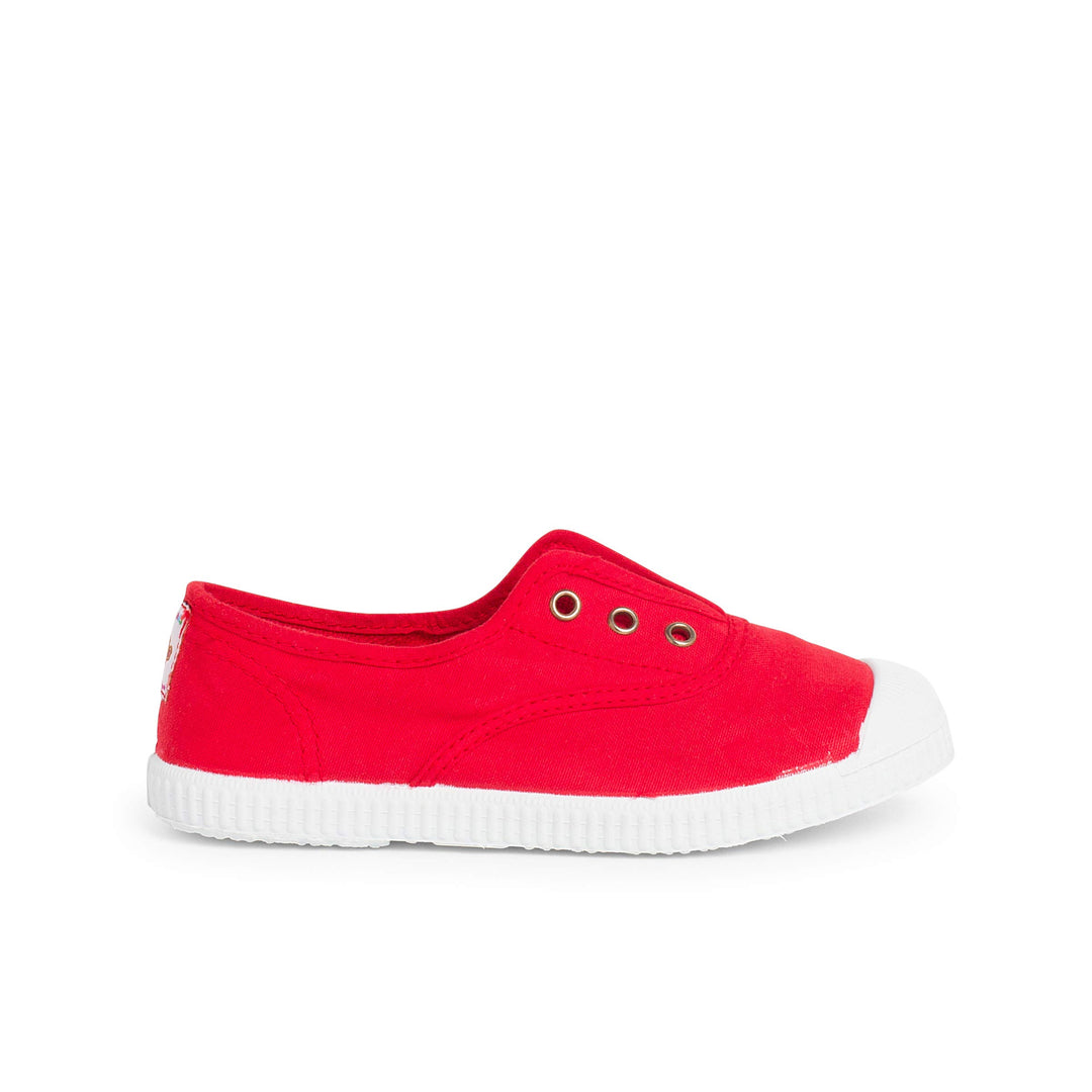 Pisamonas Leinwand-Sneakers Ohne Schnürsenkel Mit Gummispitze 21 EU Rot, 21 EU Rot