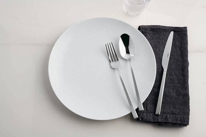 Sambonet Rock 52562-81 - Edelstahlgeschirrset, für 6 Personen, 24-teilig: 6 Gabeln, 6 Löffel, 6 Mess