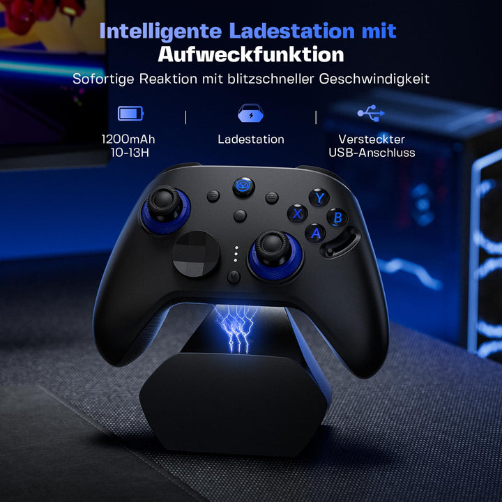 NYXI Imperial PC Gaming Controller mit Einstellbarer TMR Joysticks (Null-Drift), Austauschbare ABXY-