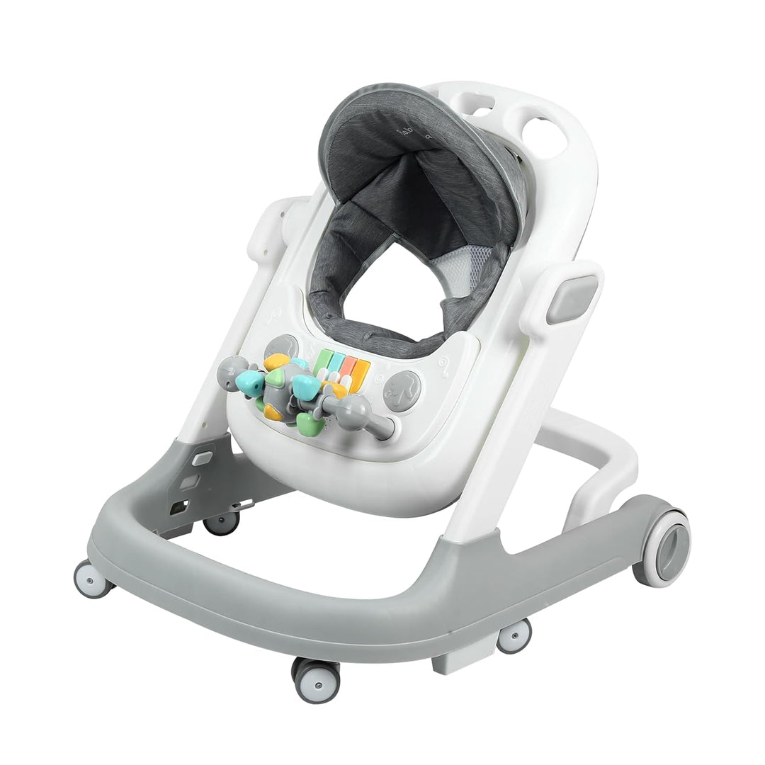 5-in-1 Lauflernhilfe für Babys, mit verstellbaren Höhen, Gehfrei Babywalker ab 6 Monate, bis zu 25 k