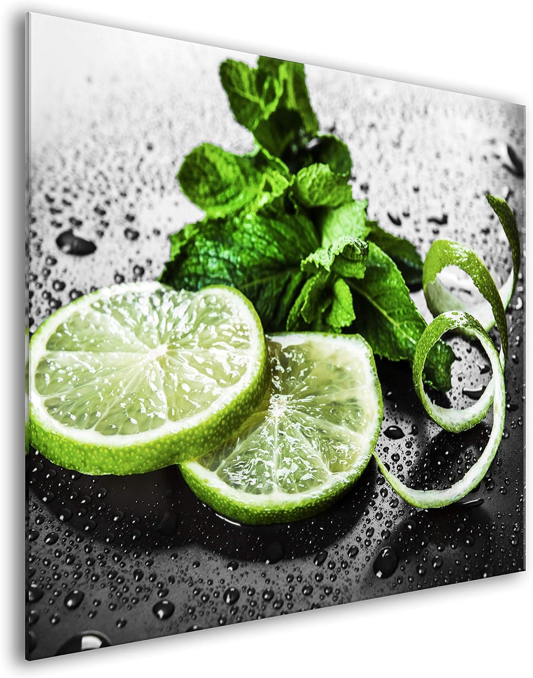 murando Spritzschutz Glas für Küche 60x60 cm Küchenrückwand Küchenspritzschutz Fliesenschutz Glasbil