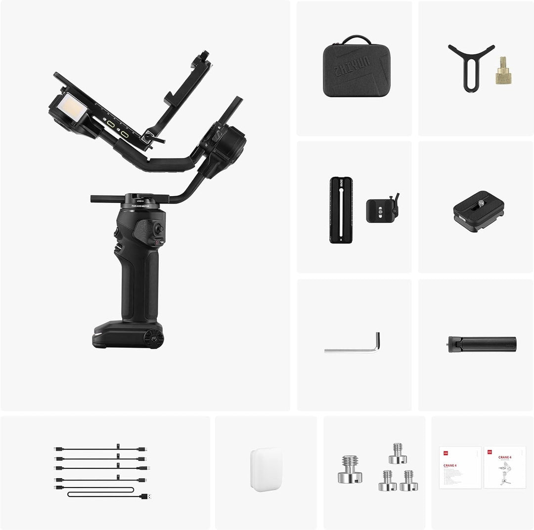 Zhiyun Crane 4 Crane4 Gimbal Stabilisator für DSLR Kamera R Cinema Kameras Camcorder für Sony Canon