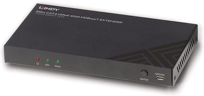 LINDY 38341 100m Cat.6 HDBaseT Extender-Transmitter, HDMI 4K60, Audio, IR & RS-232