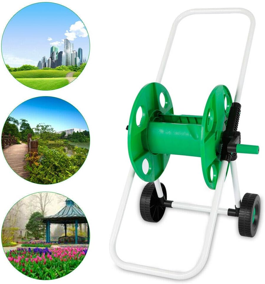Schlauchwagen ohne Schlauch Gartenschlauch, Stabil Garten Schlauchtrommel Wagen, Gartenschlauchwagen