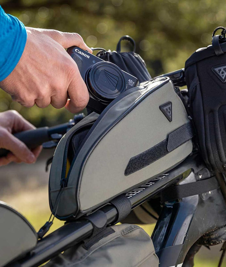 TOPEAK TopLoader Rahmentasche für Fahrrad, 0,75 l, Nylon Polyethylen (PE), 169 g 23,5cm Grün, 23,5cm