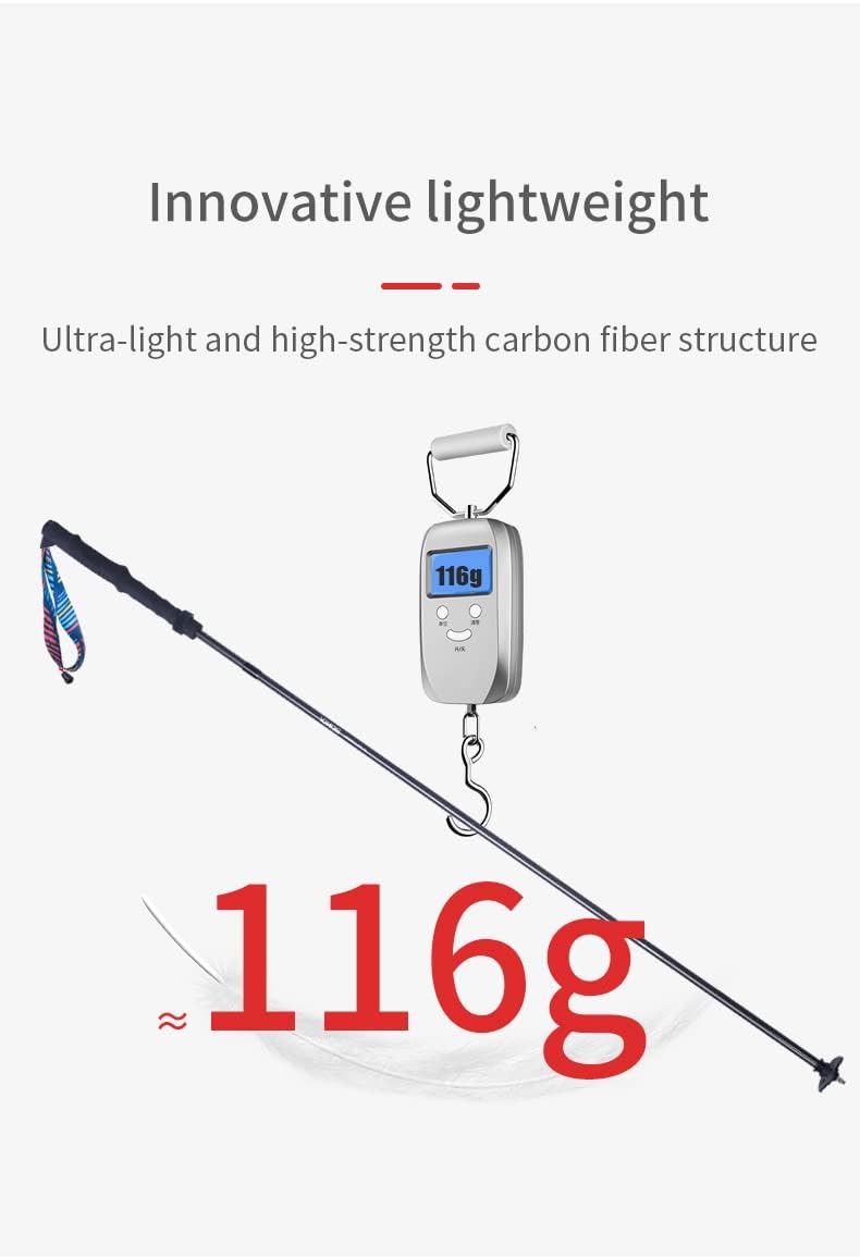 Trekkingstöcke faltbar, leicht, AONIJIE Canbo Fiber Wanderstöcke, 110/120cm Ultraleicht für Wandern