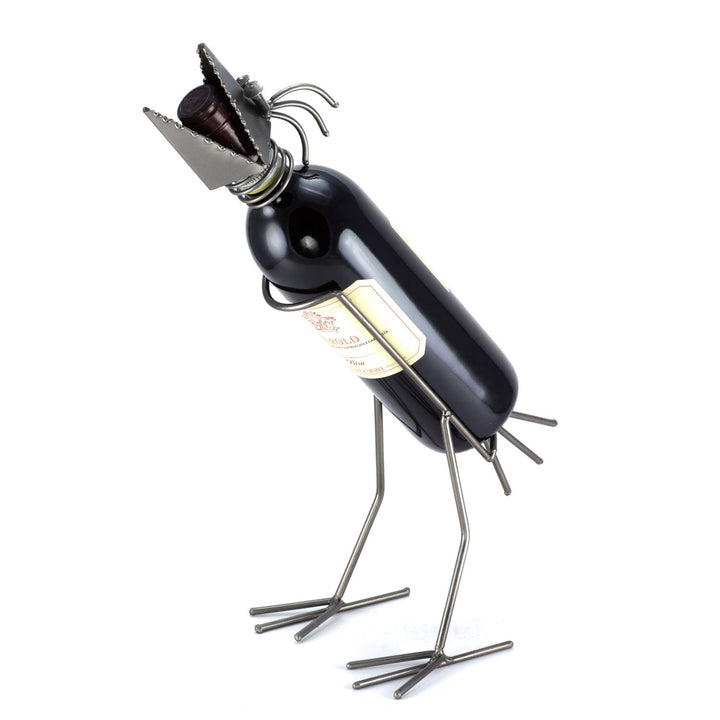 Steelman24 Weinvogel Weinflaschenhalter Getränkehalter Flaschenhalter I Made in Germany I Handarbeit