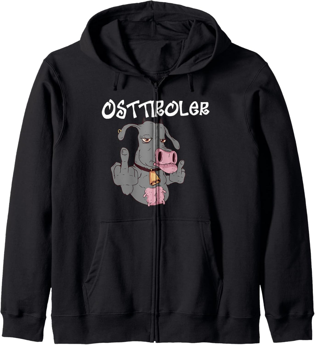 Osttiroler Vieh Grauvieh Landwirt Kuh Tirol Geschenk Kapuzenjacke