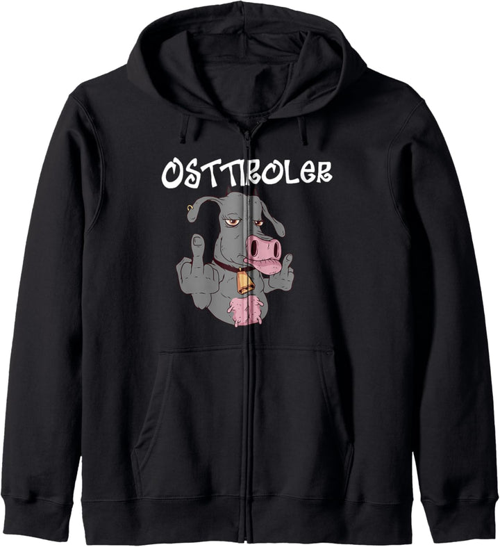 Osttiroler Vieh Grauvieh Landwirt Kuh Tirol Geschenk Kapuzenjacke