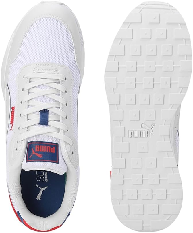 PUMA Herren Graviton Mega Sneaker 36 EU Puma White Feather Gray Puma Red Clyde Royal, 36 EU Puma Whi